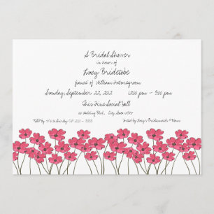 Fresh Flower Bridal Shower Invitation