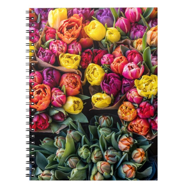 Fresh Flower Market – Vibrant Floral Notebook (Front)