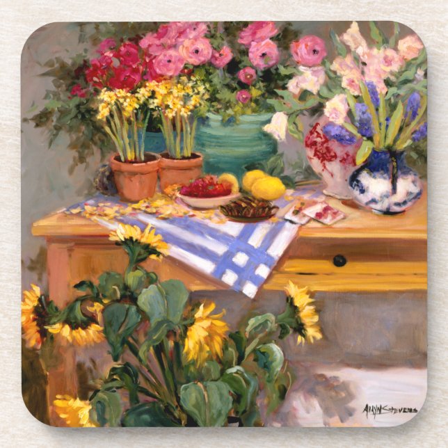 Fresh Flowers I Coaster (Front)