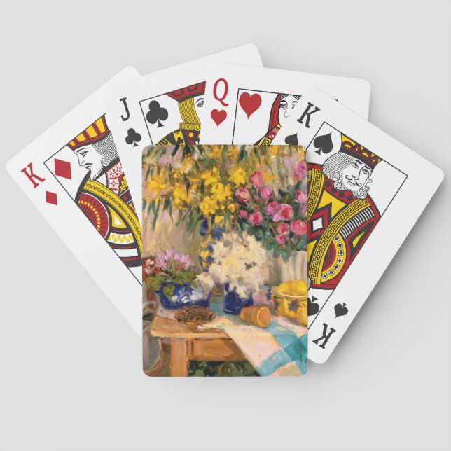 Fresh Flowers II Playing Cards (Back)