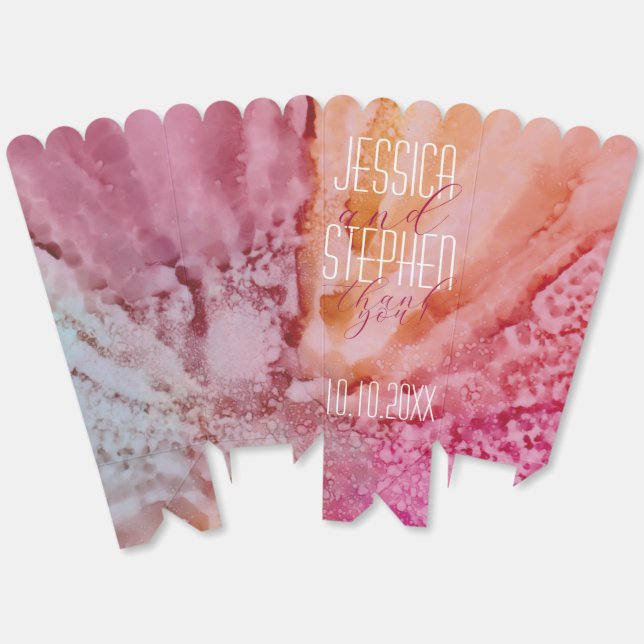 Fresh Flowers Lining Favour Boxes (Unfolded)