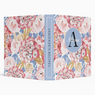 Fresh Flowers Watercolor Hydrangea Binder