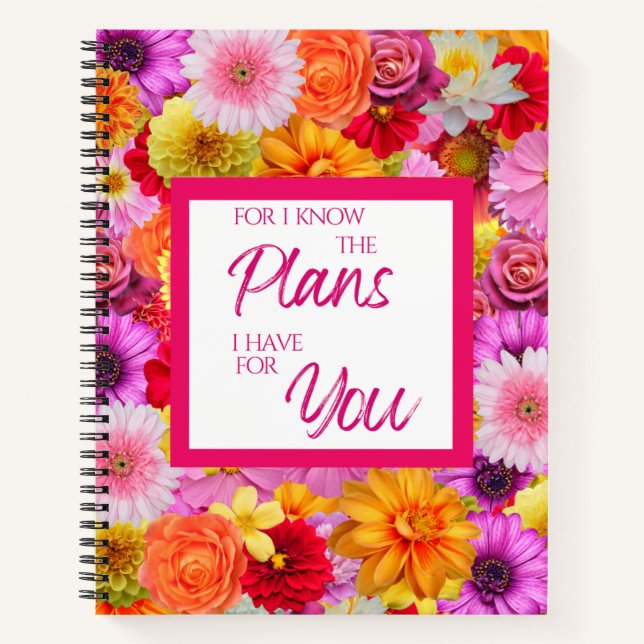 Fresh flowersSpiral Notebook (Front)