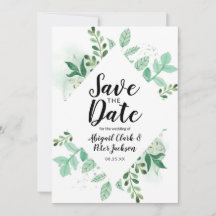 Fresh Foliage Botanical Mint Diamond Frame Chic