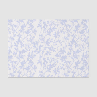 Fresh Foliage (Ivory - Periwinkle) Tissue Paper