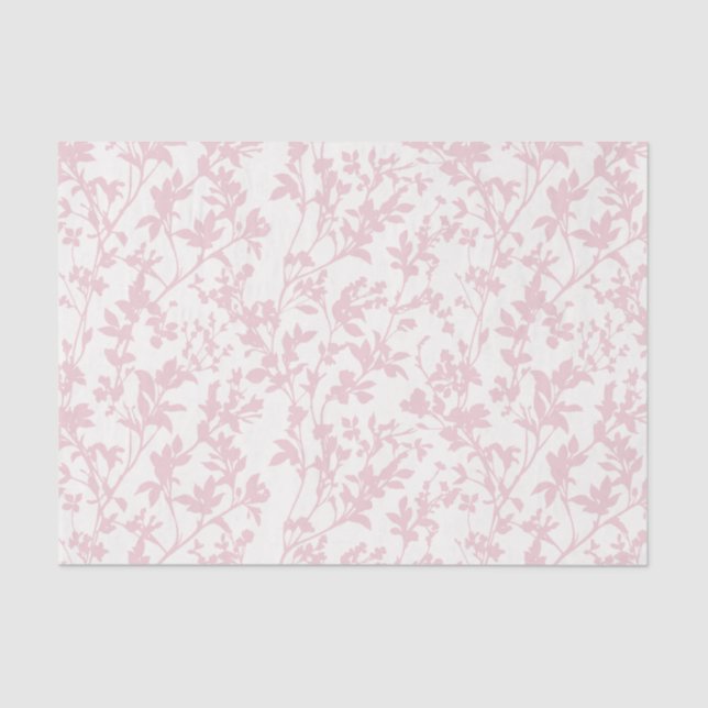 Fresh Foliage (Ivory - Soft Rose) Tissue Paper (Front)
