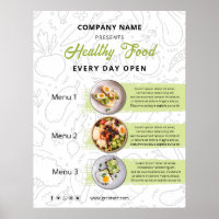 Fresh Food , Healthy Food Catering Restaurant Menu