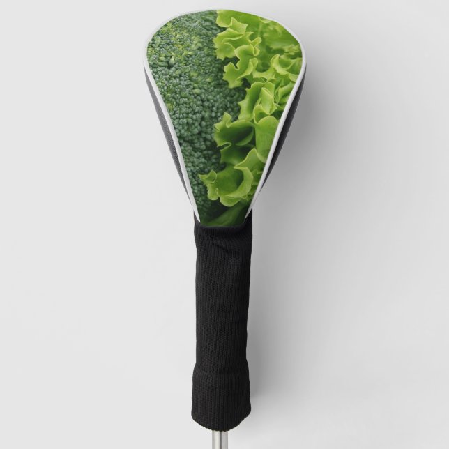 Fresh Food Lettuce and Broccoli Golf Head Cover (Front)