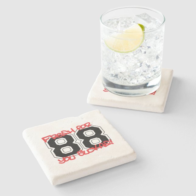Fresh for '88 stone coaster (Side)