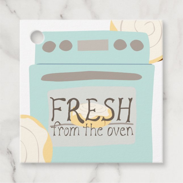 Fresh from the Oven Favour Tags (Front)