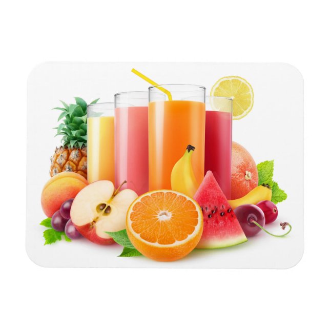 Fresh fruit juices magnet (Horizontal)