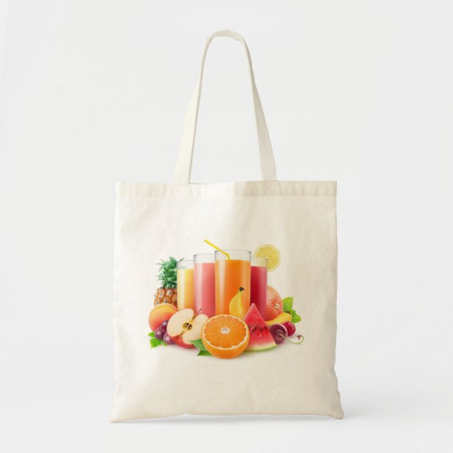 Fresh fruit juices tote bag (Front)