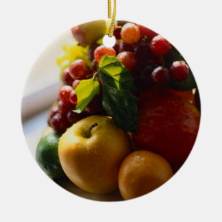 FRESH FRUIT ROUND ORNAMENT