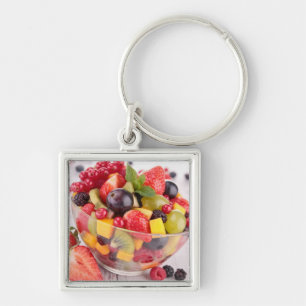 Fresh fruit salad keychain