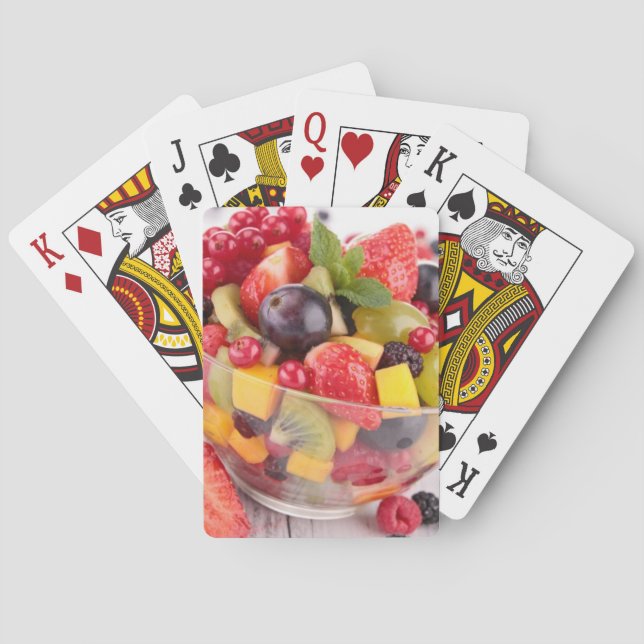 Fresh fruit salad playing cards (Back)