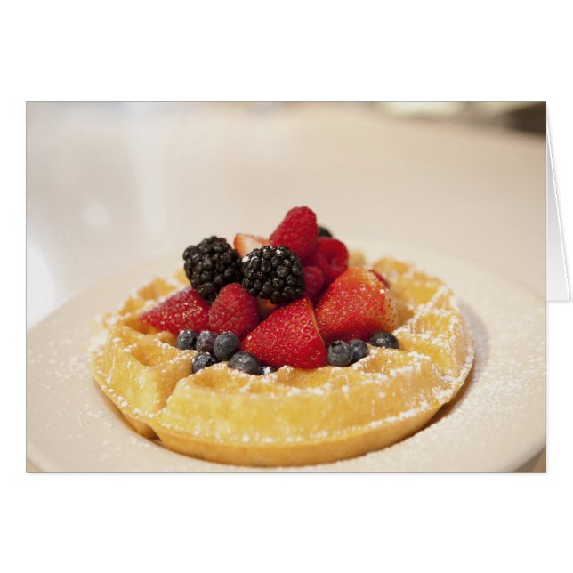 Fresh fruit waffle (Front Horizontal)