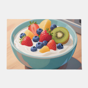 Fresh Fruit Yogurt Bowl Doormat