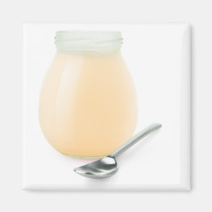 Fresh fruit yogurt magnet