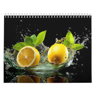 Fresh Fruits Assortment Healthy Colourful Food Calendar