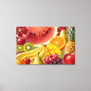 Fresh Fruits Canvas Wall Art