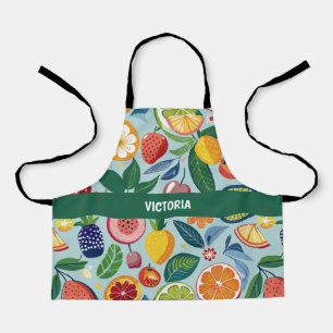 Fresh Fruits Floral Custom Pattern Apron