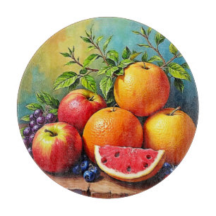 Fresh Fruits in a Perfect Mix Design Cutting Board