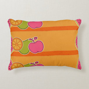 Fresh Fruits Orange Accent Pillow