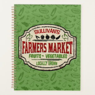 Fresh Garden ADD NAME Locally Grown Farmers Market Planner
