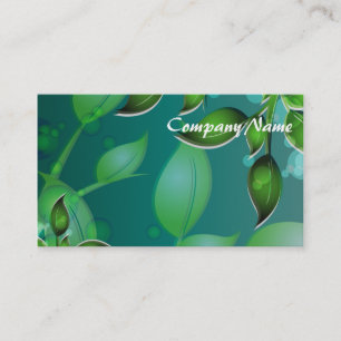 Fresh Garden Leaves Business Card