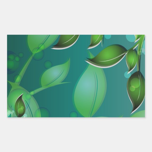Fresh Garden Leaves Sticker (Front)