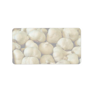 Fresh garlic Photo Label