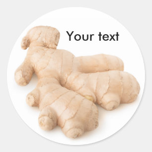 Fresh ginger classic round sticker