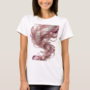Fresh Gold FANTASY FEATHERS Text Design T-Shirt