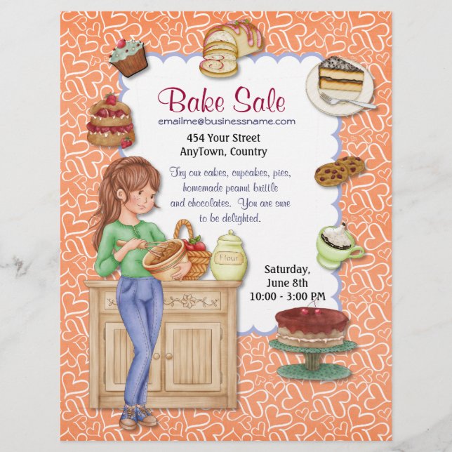 Fresh Goodness Bake Sale Flyer (Front)