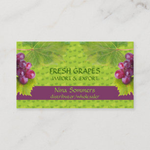 Fresh Grapes Business Card
