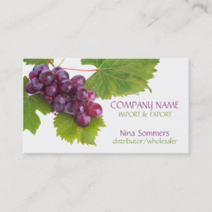 Fresh Grapes Business Card