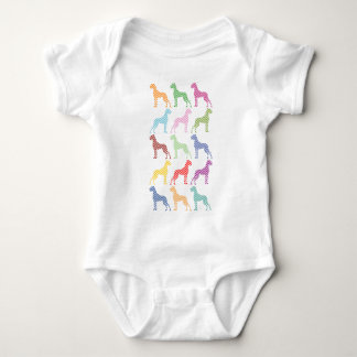 Fresh Great Dane Pattern Baby Bodysuit