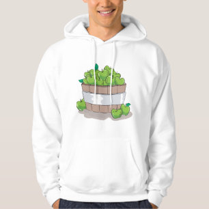 Fresh Green Apple Harvest Barrel Granny Smith Hoodie