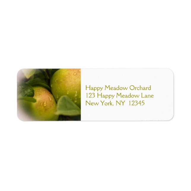 Fresh Green Apples with a Misty Border (Front)