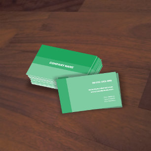 Fresh Green Contemporary Transparency Business Card