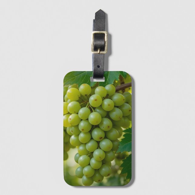 fresh green grapes luggage tag (Front Vertical)
