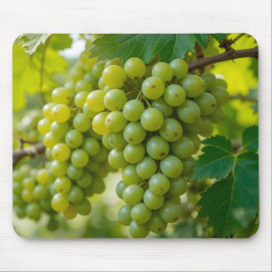 fresh green grapes mouse pad
