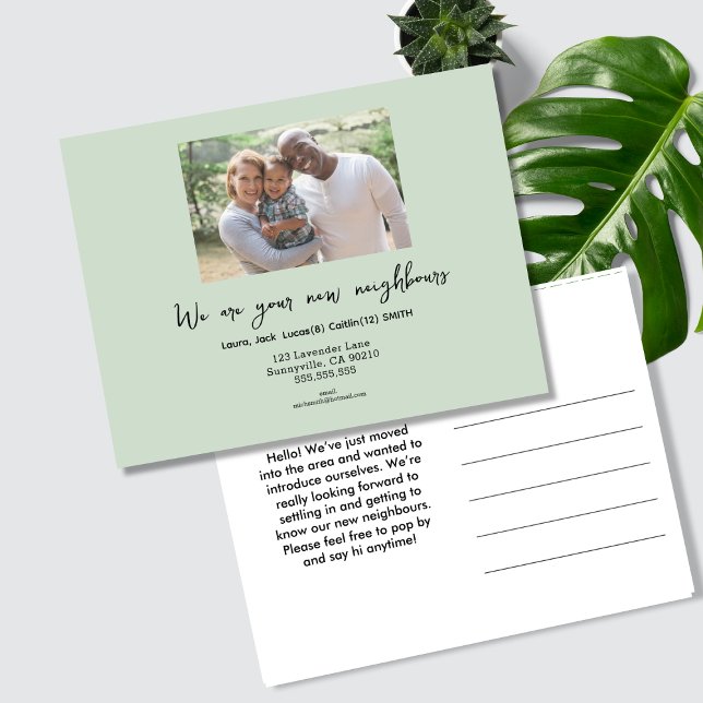 Fresh Green Moving Announcement –Change of Address (Creator Uploaded)