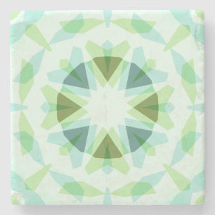 Fresh Green Pretty Blue Star Dopamine Decor Kitsch Stone Coaster