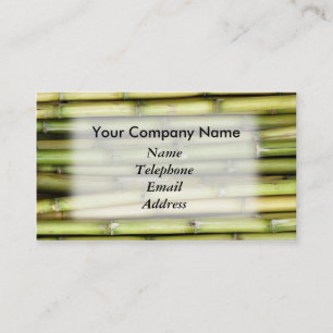 Fresh Green Sugar Cane - Juice Theme Business Card