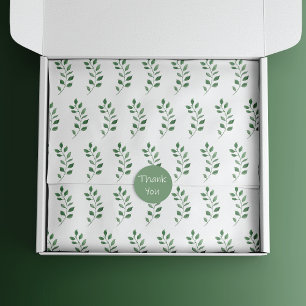 Fresh Greenery Leaf Stems Tissue Paper