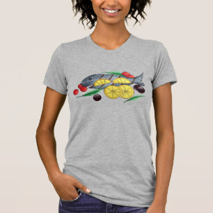Fresh Grilled Fish Greek Mediterranean Seafood T-Shirt