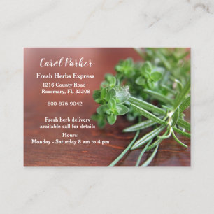 Fresh Herb Business Card