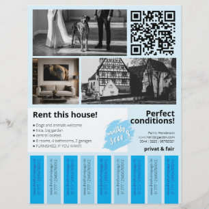 Fresh House Property For Rent Tear Off Strips  Flyer