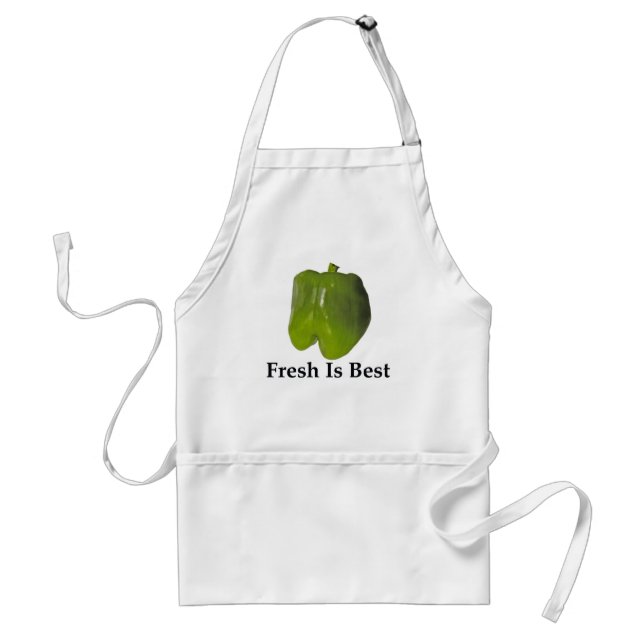 FRESH IS BEST - GREEN PEPPER STANDARD APRON (Front)